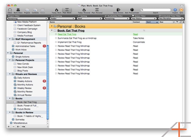 OmniFocus Advanced: Setting Up Books OmniFocus Advanced: Setting Up Books