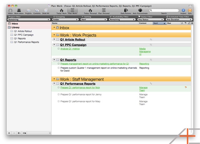 OmniFocus Advanced: Focus Selected OmniFocus Advanced: Focus Selected