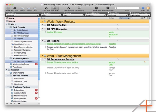 OmniFocus Advanced: Selecting for Focus OmniFocus Advanced: Selecting for Focus