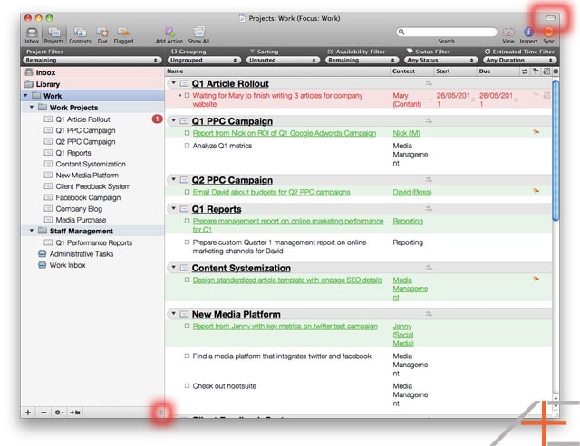 OmniFocus Hiding Toolbar and Sidebar OmniFocus Hiding Toolbar and Sidebar