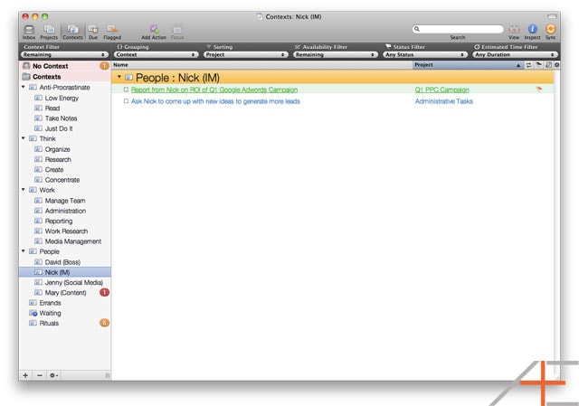 OmniFocus: Tom Jenkins' Contexts Perspective OmniFocus: Tom Jenkins' Contexts Perspective