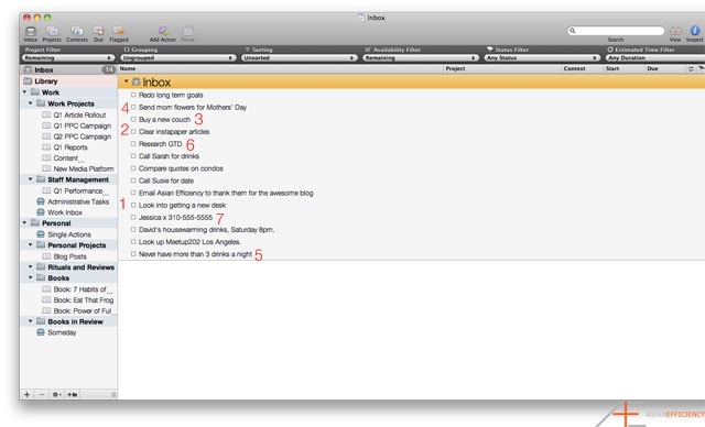 OmniFocus: Tom's Personal Inbox OmniFocus: Tom's Personal Inbox