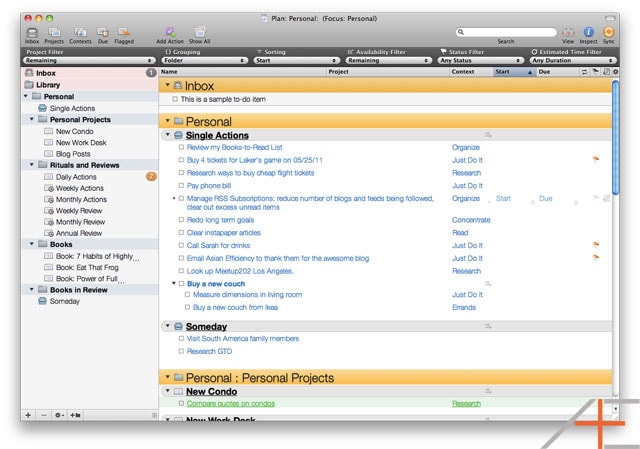 OmniFocus: Tom Jenkins' Plan: Personal Perspective OmniFocus: Tom Jenkins' Plan: Personal Perspective