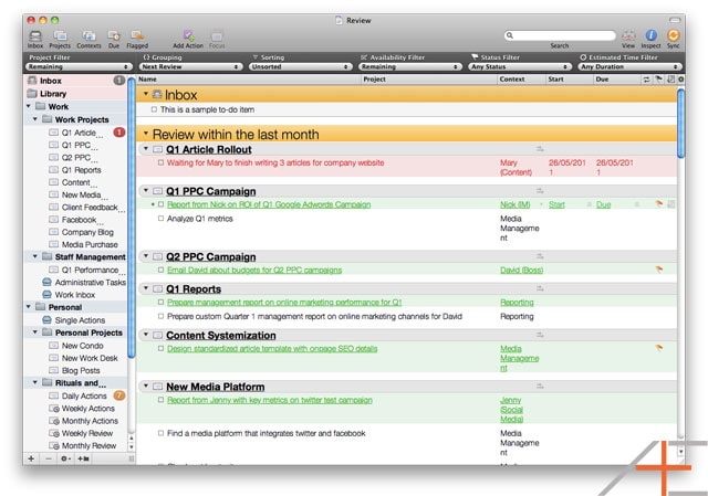OmniFocus: Tom Jenkins' Review Perspective OmniFocus: Tom Jenkins' Review Perspective