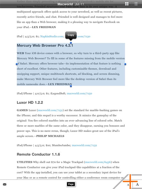 OmniFocus Workflow: Copying from iPad App OmniFocus Workflow: Copying from iPad App