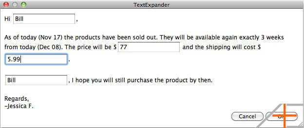 textexpander fill-in popup textexpander fill-in popup