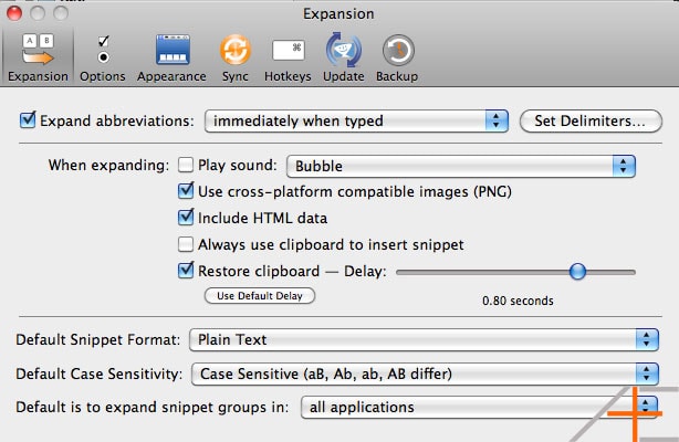 textexpander settings textexpander settings